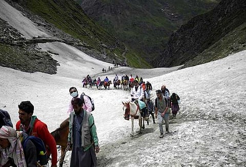 மோசமான வானிலை காரணமாக அமர்நாத் யாத்திரை 2-வது நாளாக நிறுத்தம்