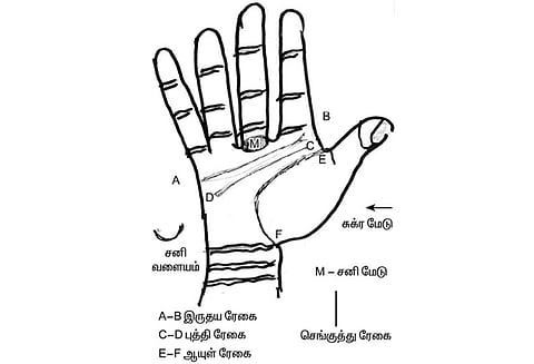 கைரேகை அற்புதங்கள் : பிறக்கும் போதே ஏழரைச் சனி