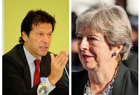 பாகிஸ்தானில் பணமோசடிகளை வேருடன் களைய உதவ வேண்டும்; தெரசா மேவிடம் கான் வேண்டுகோள்