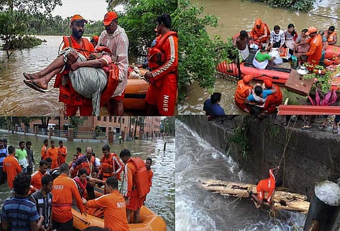 கேரளா மீட்புப்பணி: தேசிய பேரிடர் மீட்பு படை சாதனை - 58 அணியினரும் களம் இறங்கினர்