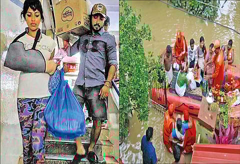 கேரளா வெள்ள பாதிப்பு: நடிகை அமலாபால் நிவாரண உதவி - பொதுமக்கள் பாராட்டு