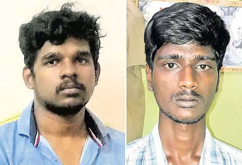 வங்கி பெண் ஊழியர் வீட்டில் திருடிய வழக்கில் 2 பேர் கைது