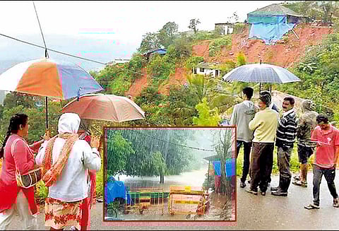 குடகில் மீண்டும் தொடர் மழை மறுசீரமைப்பு பணிகள் பாதிப்பு