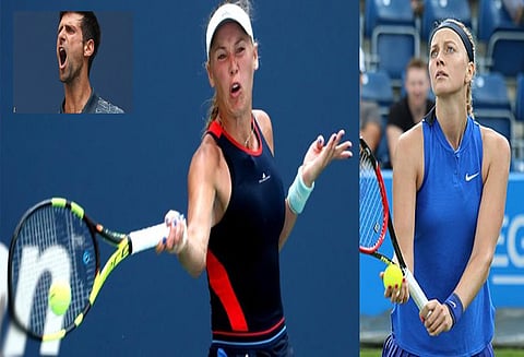 அமெரிக்க ஓபன் டென்னிஸ்: ஜோகோவிச், வோஸ்னியாக்கி, பெட்ரா க்விடோவா ஆகியோர் இரண்டாவது சுற்றுக்கு தகுதி