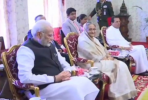 நேபாள அதிபருடன் மோடி உள்ளிட்ட பிம்ஸ்டெக் தலைவர்கள் சந்திப்பு