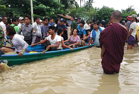மியன்மாரில் வெள்ளத்தில் மூழ்கிய 85 கிராமங்கள்