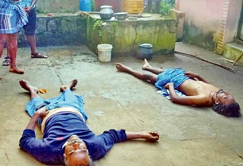 கொடைக்கானல் அருகே பரிதாபம்: மின்சாரம் பாய்ந்து தந்தை-மகன் பலி