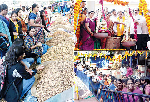 பெங்களூரு பசவனகுடியில் பாரம்பரிய கடலைக்காய் திருவிழா தொடங்கியது நாளை வரை நடக்கிறது