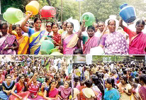 இலவச வீட்டுமனை பட்டா கேட்டு: கலெக்டர் அலுவலகத்தை கிராம மக்கள் முற்றுகை