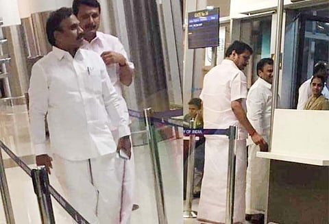 ஆ.ராசாவுடன் விமான நிலையத்தில் செந்தில் பாலாஜி இருப்பதுபோன்ற புகைப்படம் வெளியானது