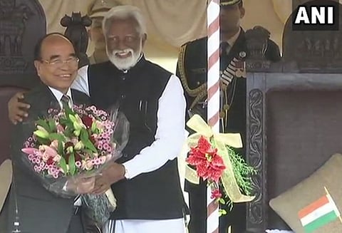 மிசோரம் மாநில முதல்-மந்திரியாக சோரம்தங்கா பதவியேற்றார்