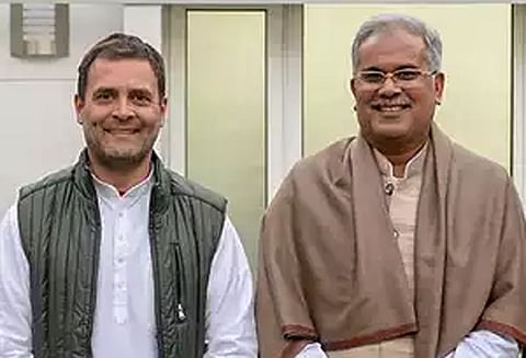 சட்டசபை தேர்தலில் காங்கிரஸ் வெற்றி: சத்தீஷ்கார் முதல்-மந்திரியாக பூபேஷ் பாகேல் தேர்வு - இன்று மாலை பதவி ஏற்கிறார்