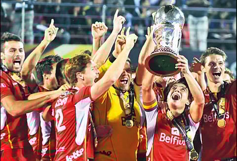 உலக கோப்பை ஆக்கி போட்டியில் நெதர்லாந்தை வீழ்த்தி பெல்ஜியம் அணி முதல்முறையாக சாம்பியன்