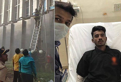 மும்பை மருத்துவமனை தீ விபத்து; 10 பேரின் உயிரை காப்பாற்றிய உணவு விநியோகிக்கும் வாலிபர்