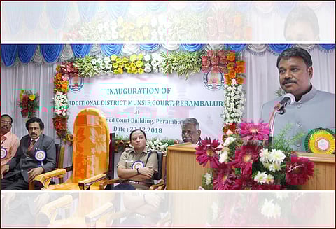 பெரம்பலூரில் கூடுதல் குற்றவியல் நீதிமன்றம் தொடங்கப்படும் ஜகோர்ட்டு நீதிபதி தகவல்