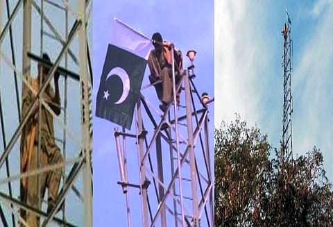 பாகிஸ்தானை நிதி நெருக்கடியில் இருந்து மீட்க தன்னை பிரதமர் ஆக்க கோரி செல்போன் கோபுரத்தில் ஏறியவர் கைது