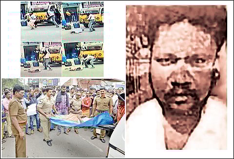 திருப்பூரில் பட்டப்பகலில் கிளிஜோதிடர் நடுரோட்டில் வெட்டிக்கொலை ‘ஹெல்மெட்’ அணிந்துவந்த நபர் வெறிச்செயல்