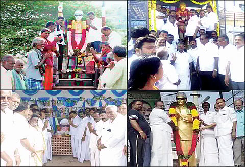 கிருஷ்ணகிரி, தர்மபுரி மாவட்டங்களில் எம்.ஜி.ஆர். நினைவு தினம் கடைபிடிப்பு