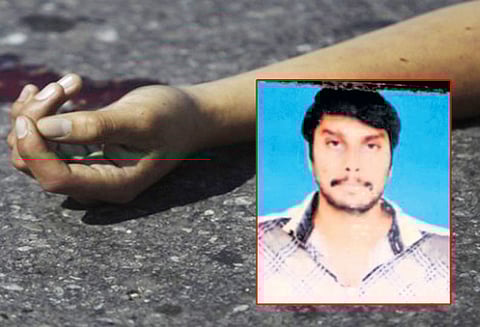 கிண்டி கத்திப்பாரா மேம்பாலத்தில்குப்பை லாரி சக்கரத்தில் சிக்கி வாலிபர் பலி ஹெல்மெட்டுடன் தலை நசுங்கியது