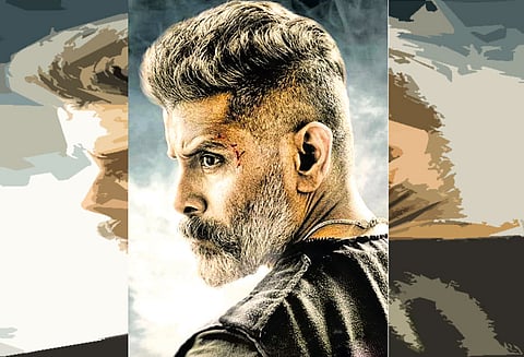 புதிய தோற்றத்தில், விக்ரம்