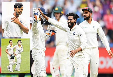 மெல்போர்ன் டெஸ்டில் வெற்றியின் விளிம்பில் இந்தியா: ஆஸ்திரேலியா 8 விக்கெட்டுகளை இழந்து போராட்டம்