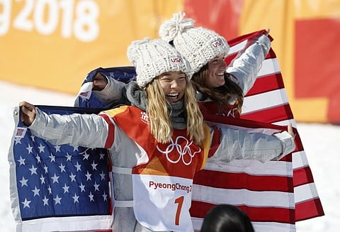 குளிர்கால ஒலிம்பிக்கில் பெண்களுக்கான பனிச்சறுக்கு போட்டியில் தங்க பதக்கம் வென்றார் அமெரிக்க வீராங்கனை