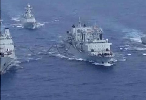 கிழக்கு இந்திய பெருங்கடலில் சீன போர்க்கப்பல்கள்