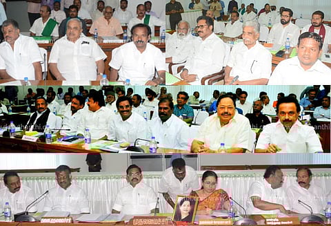 அனைத்து கட்சி கூட்டம் தொடங்கியது 30 அரசியல் கட்சிகள் 54 விவசாய அமைப்புகள் பங்கேற்பு