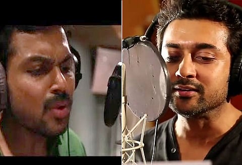 வெங்கட் பிரபுவின்‘பார்ட்டி’ படத்துக்காக சூர்யா–கார்த்தி, சொந்த குரலில் பாடினார்கள்