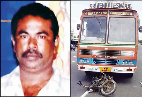 பொங்கலூரில் மொபட் மீது லாரி மோதல்; ஓட்டல் அதிபர் பலி