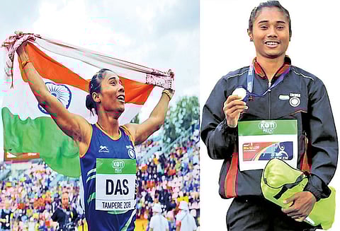 உலக ஜூனியர் தடகளத்தில் தங்கம் வென்று சாதனை படைத்த ஹிமா தாசுக்கு ஜனாதிபதி, பிரதமர் வாழ்த்து