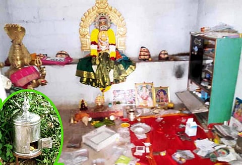 கோவிலில் ஐம்பொன், வெள்ளி சிலைகள் கொள்ளை