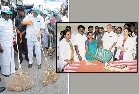 புதுக்கோட்டையில் அதிகாரிகளுடன் கவர்னர் பன்வாரிலால் புரோகித் ஆலோசனை