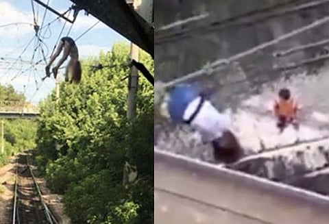 செல்பி மோகம் 3 ஆயிரம் வோல்ட் மின்சார வயரில் மீது விழுந்த சிறுமி