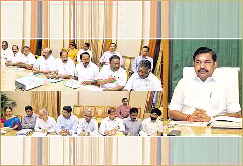 தமிழ்நாடு பேரிடர் மேலாண்மை தொலைநோக்கு திட்டத்துக்கு ஒப்புதல் எடப்பாடி பழனிசாமி தலைமையில் நடைபெற்ற கூட்டத்தில் முடிவு