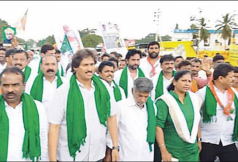 ராமநகரில் இருந்து பெங்களூருவுக்கு பா.ஜனதாவினர் பாதயாத்திரை