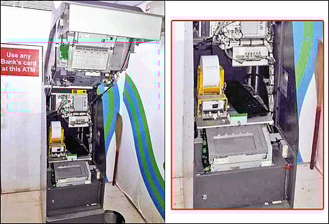 ஆவடியில் ஏ.டி.எம். எந்திரத்தை உடைத்து பணம் கொள்ளையா? போலீஸ் விசாரணை