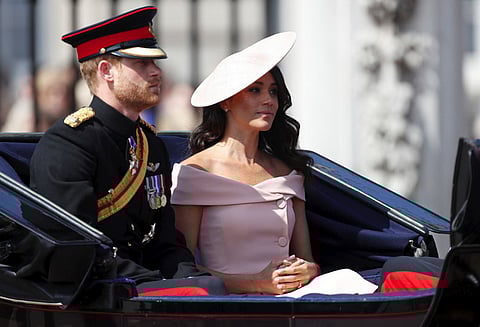இங்கிலாந்து அரசியின் அதிகாரப்பூர்வ பிறந்த நாள் கொண்டாட்டத்தில் ஹாரி-மேகன் தம்பதி பங்கேற்பு