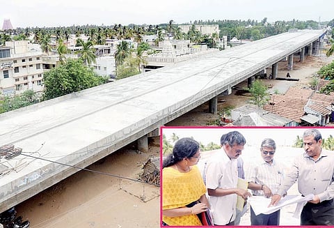 திருவானைக்காவல் மேம்பாலம் ஆகஸ்டு மாதம் முதல் வாரம் போக்குவரத்துக்கு திறந்து விடப்படும்