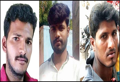 ராயக்கோட்டை அருகே மோட்டார் சைக்கிள்கள் மோதல்; 3 பேர் பலி