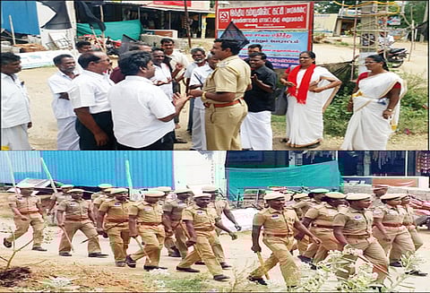 8 வழி பசுமைச்சாலைக்கு எதிர்ப்பு: நிலம், வீடுகளில் கருப்பு கொடி ஏற்றி விவசாயிகள் போராட்டம்