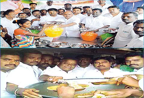 வல்லம், திருக்கோவிலூர் பகுதியில் ஜெயலலிதா பிறந்த நாளையொட்டி நலத்திட்ட உதவிகள் வழங்கும் விழா