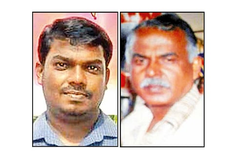 நெல்லை பாளையங்கோட்டையில் பரபரப்பு: கல்லூரி முன்பு தந்தையுடன், பேராசிரியர் தற்கொலை