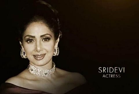 ஆஸ்கர் விருது வழங்கும் விழாவில் மறைந்த இந்திய நடிகை ஸ்ரீதேவிக்கு அஞ்சலி