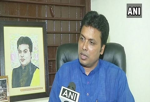 திரிபுரா மாநில முதல் மந்திரியாக பிப்லாப் தேப் இன்று பதவி ஏற்பு