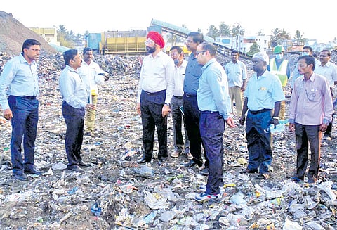குப்பைகளை நவீன முறையில் அகற்றும் பணி தீவிரம்