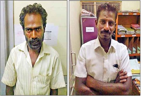 மணல் கடத்தலை தடுக்க சென்ற கிராம நிர்வாக அலுவலரை டிராக்டர் ஏற்றி கொல்ல முயற்சி; 2 பேர் கைது