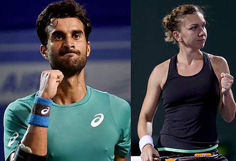 மியாமி டென்னிஸ்: ஹாலெப், யுகி பாம்ப்ரி வெற்றி