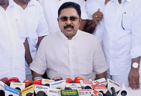 காவிரி விவகாரம்: தஞ்சாவூரில் டி.டி.வி. தினகரன் எம்.எல்.ஏ. உண்ணாவிரத போராட்டம்