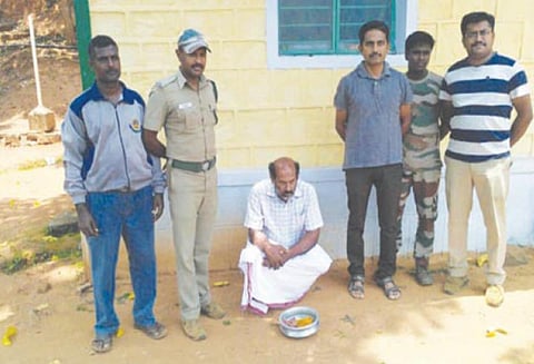 பந்தலூர் அருகே கேளை ஆடு இறைச்சி வைத்திருந்த தொழிலாளி கைது